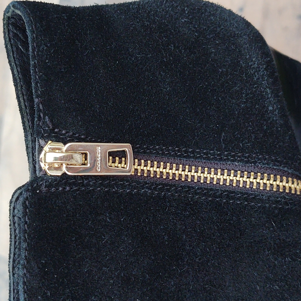 Coach Mystic Leather Wedge Booties sz 8.5 women's - Picture 12 of 16